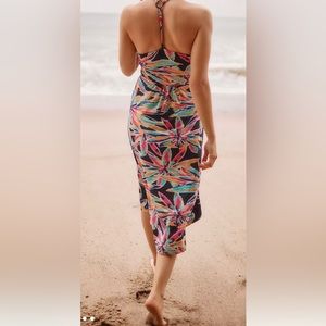Anthropologie Multicolor Tropical Dress